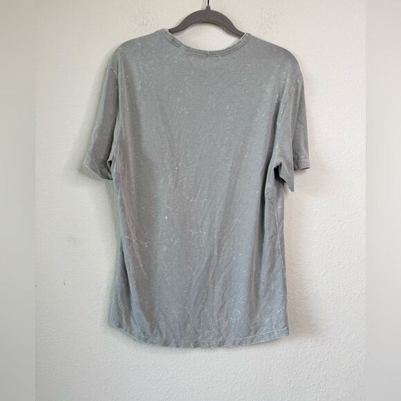 Lululemon Men’s Tee Sz L* Light Gray Tie Dye Fundamental Stretch Athleisure Gym - Picture 4 of 5